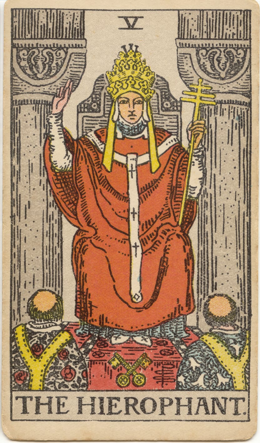 The Hierophant, upright