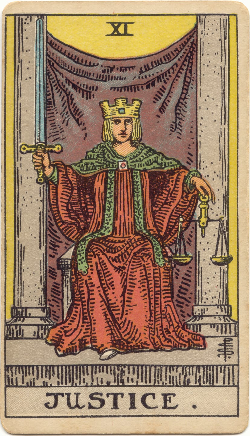 Justice, upright