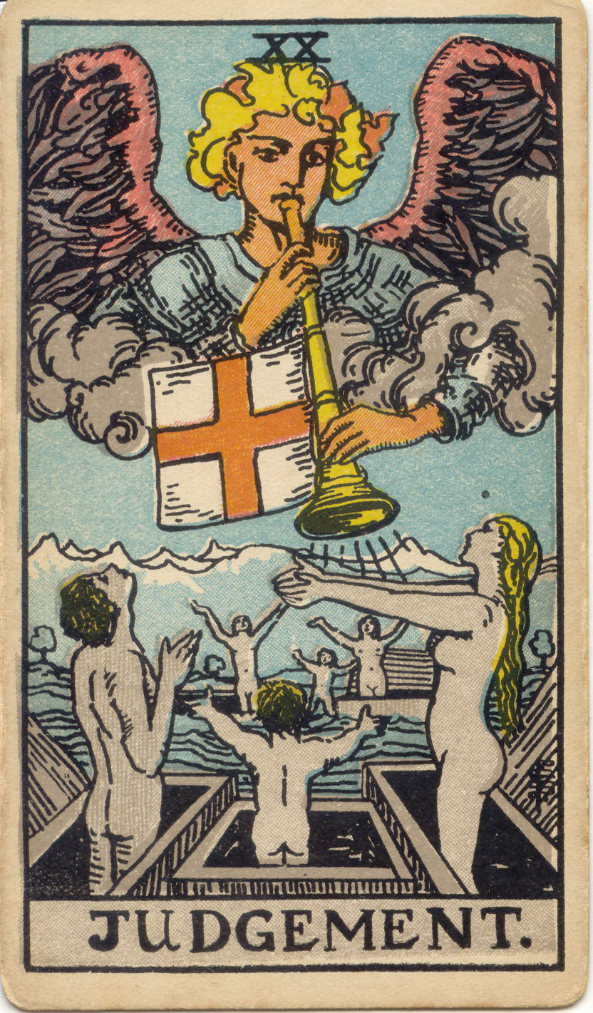 Judgement, upright