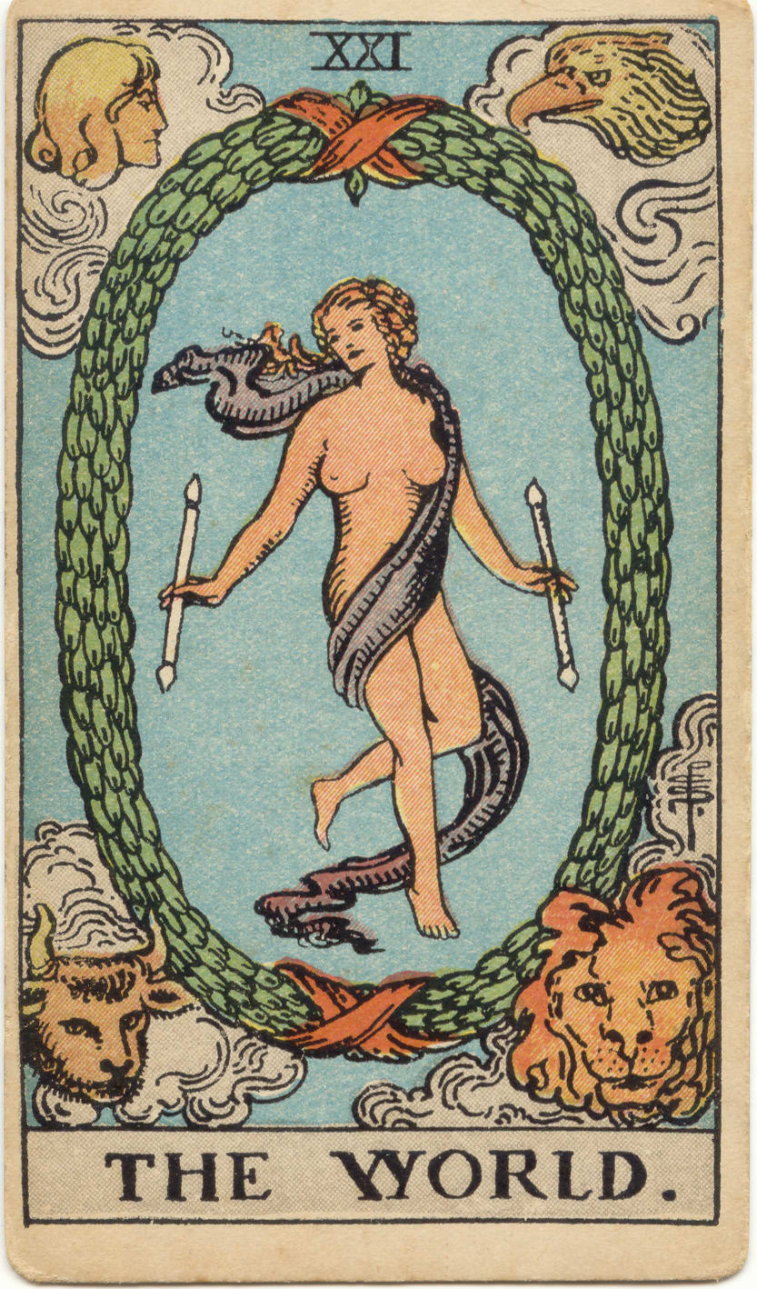 The World, upright