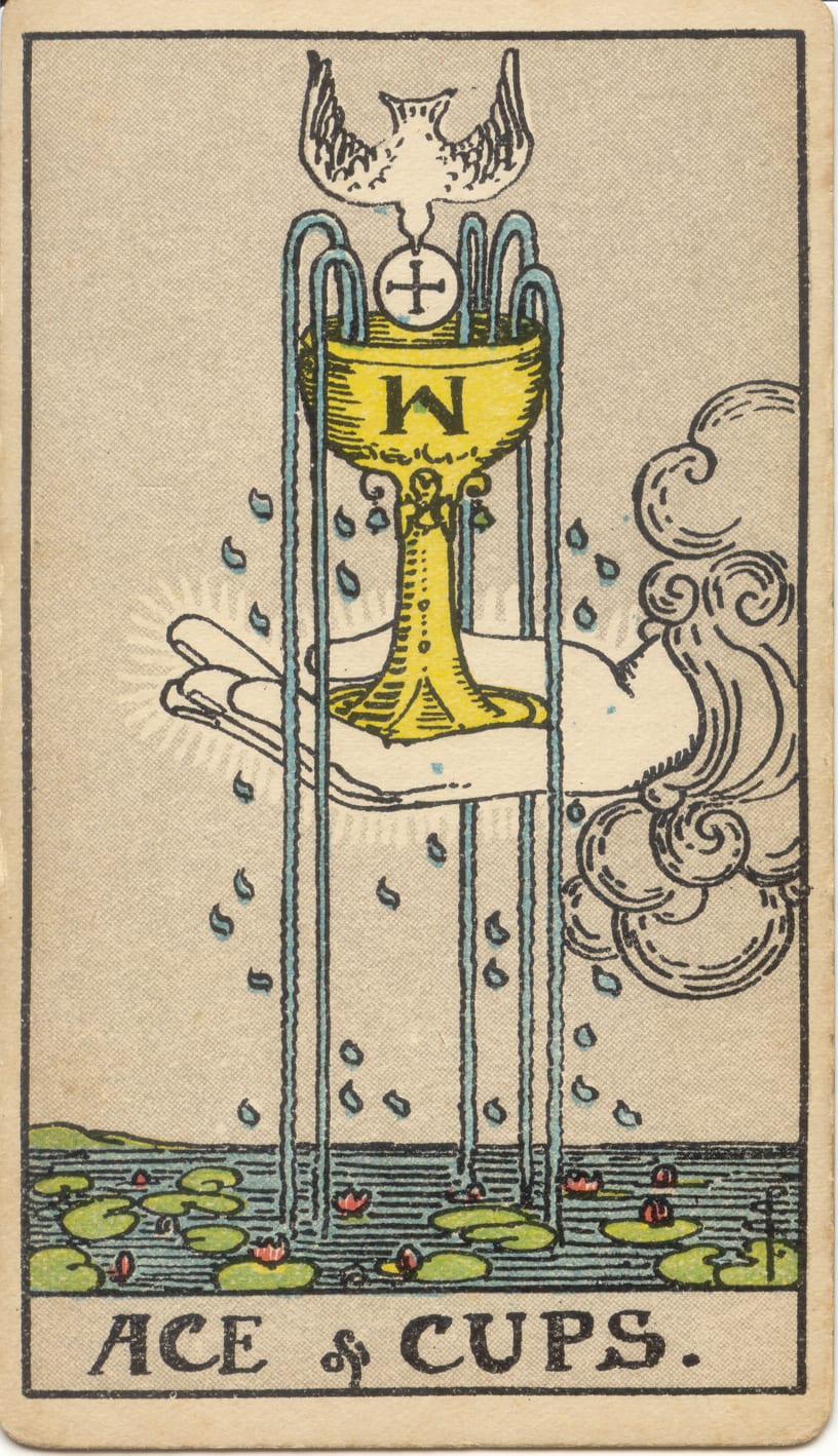 Ace of Cups, upright