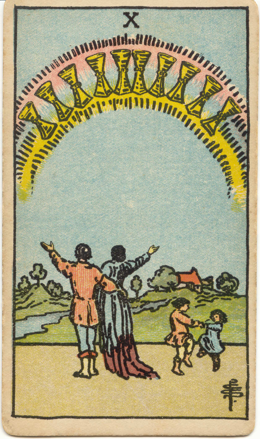 Ten of Cups, upright