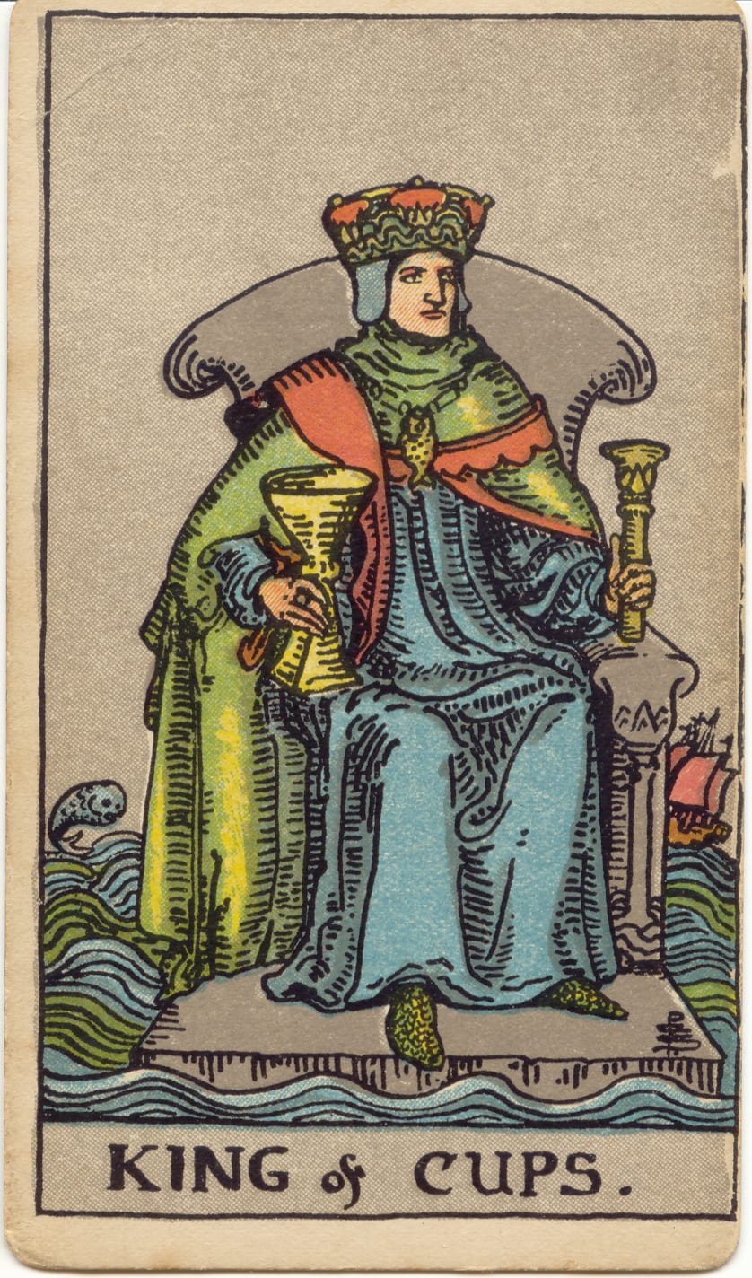 King of Cups, upright