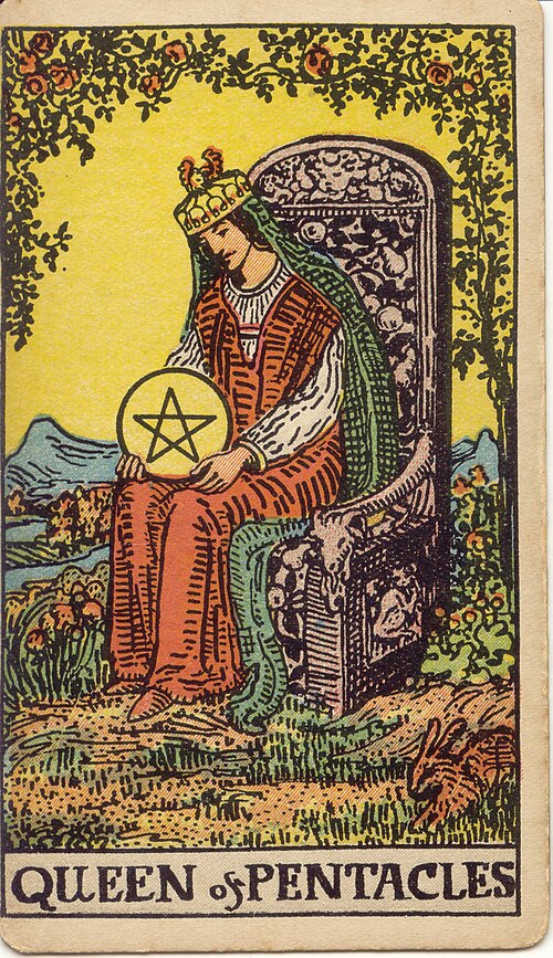 Queen of Pentacles, upright