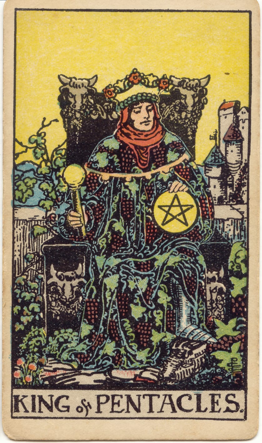 King of Pentacles, upright