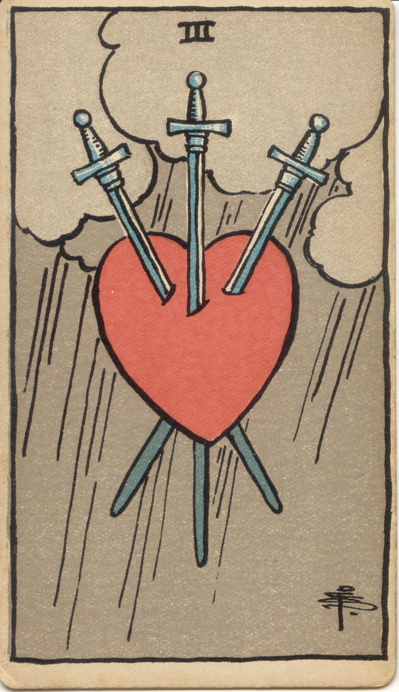 Three of Swords, upright