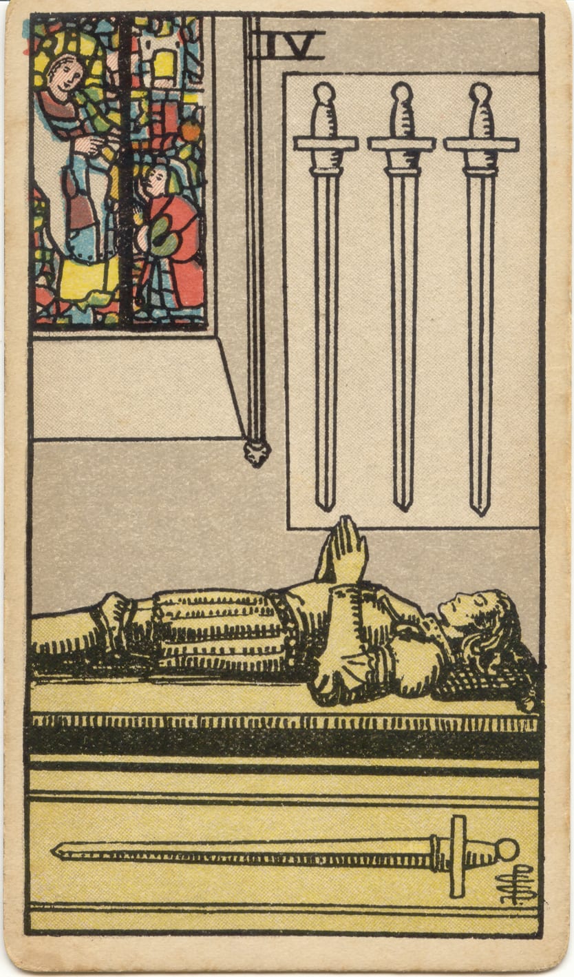 Four of Swords, upright