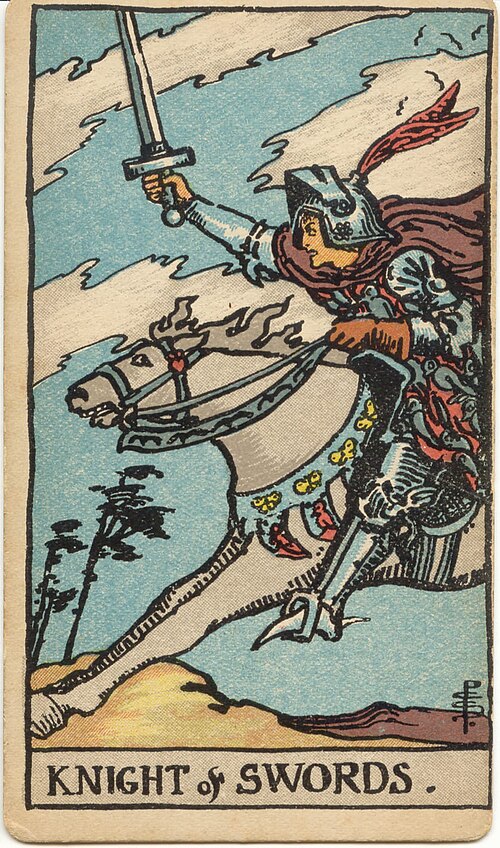 Knight of Swords, upright