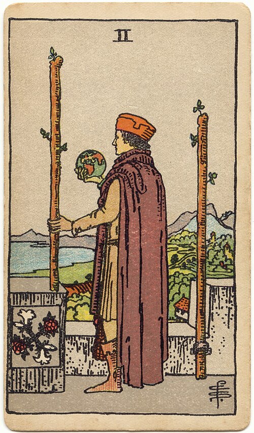 Two of Wands, upright