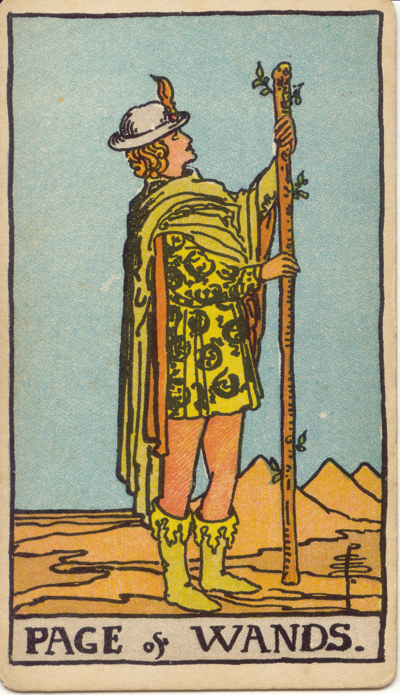Page of Wands, upright