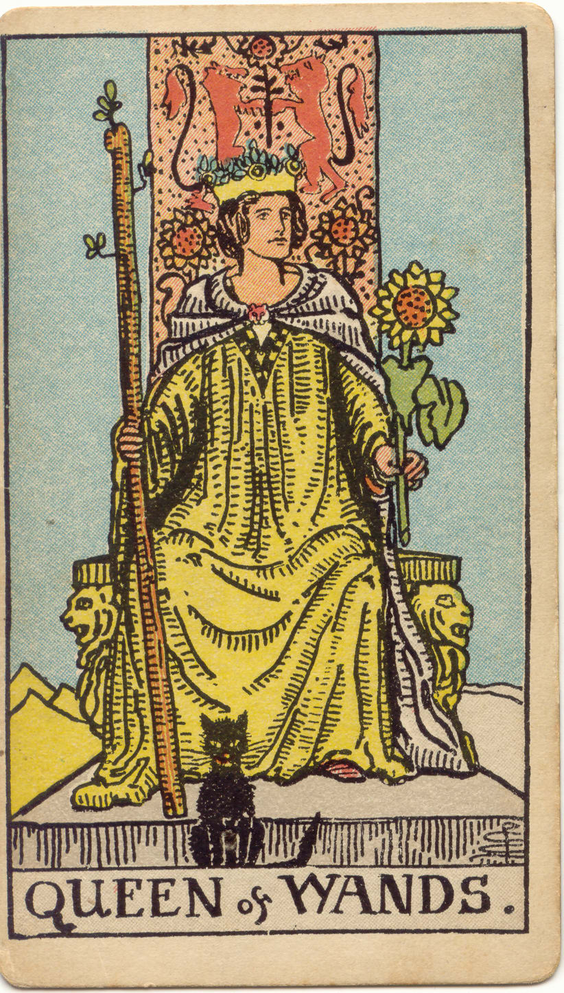 Queen of Wands, upright